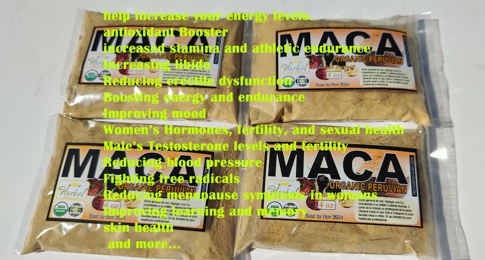 4oz Maca, maca root powder, organic yellow maca powder, peruvian raw maca root !