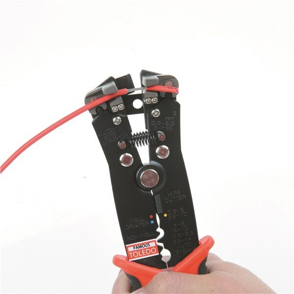 FAMOUS TOLEDO WS210 AUTOMATIC WIRE STRIPPER WITH CUTTER & CRIMPER