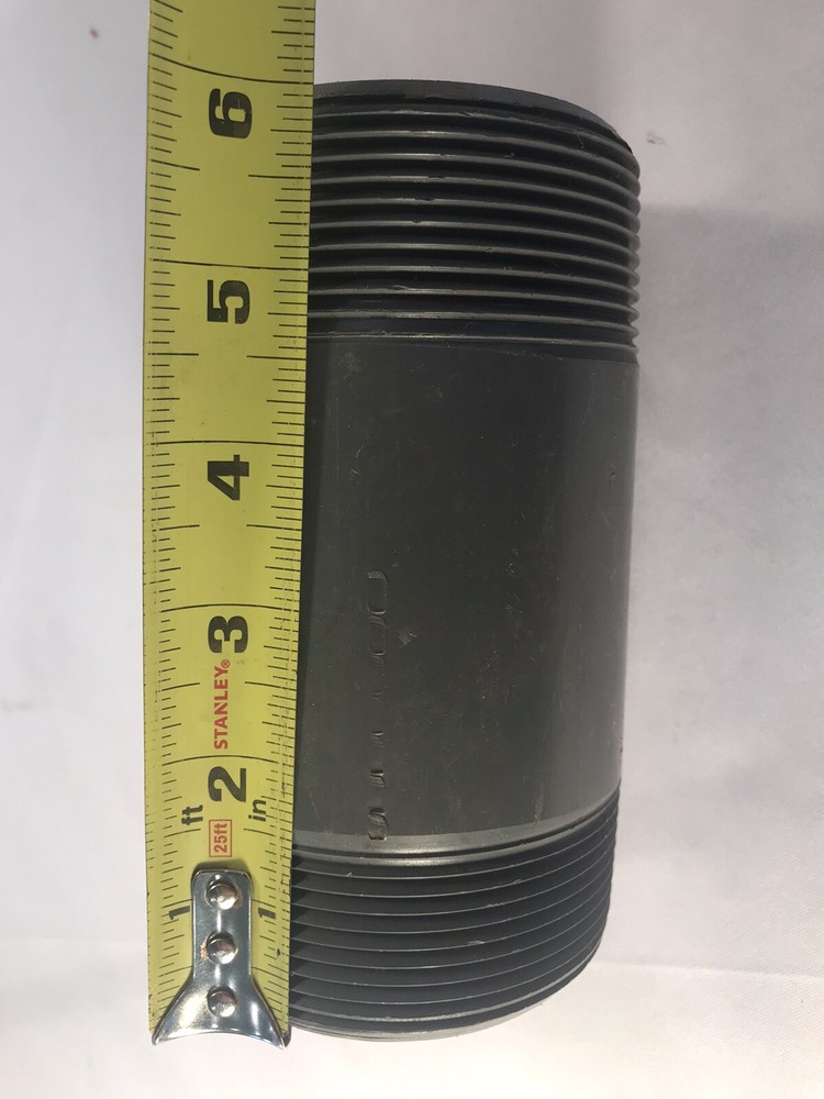 3" x 6" PVC Sch 80 Threaded Nipple