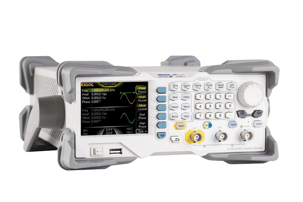 RIGOL DG1022Z Function/Arbitrary Waveform Generator 25MHz,2 Channels,14 bit Vert