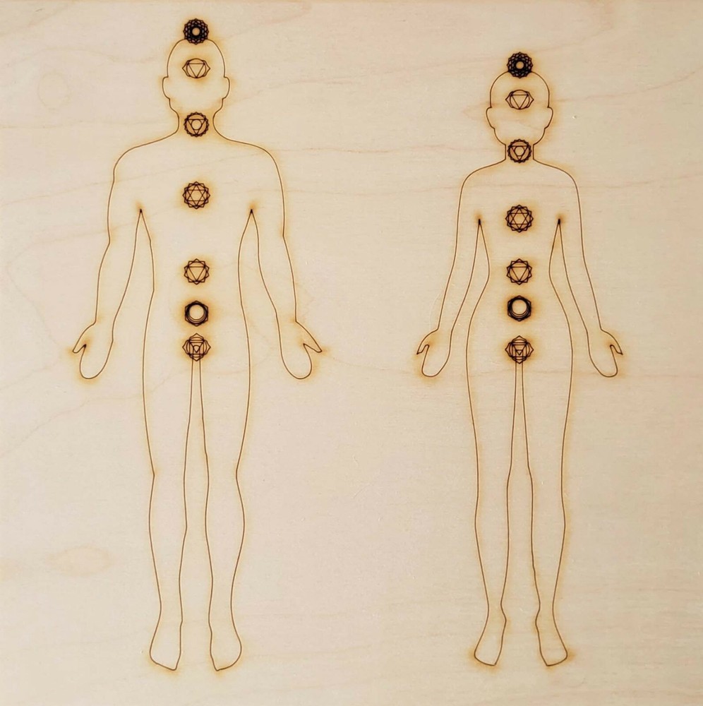 Man and Woman Chakra Grid Board
