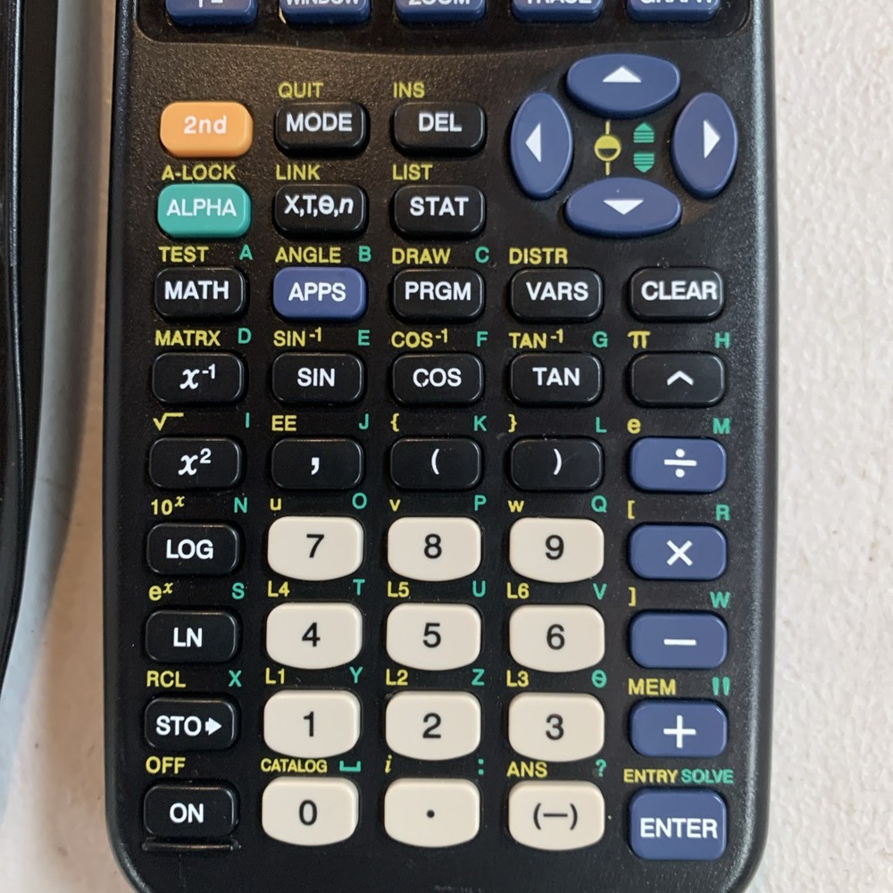 Texas Instruments TI-83 Plus Calculator with Cover - Tested & Working