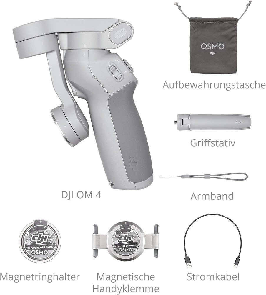 DJI OM 4 Handheld Foldable Gimbal 3-Axis Stabilizer Sealed NEW