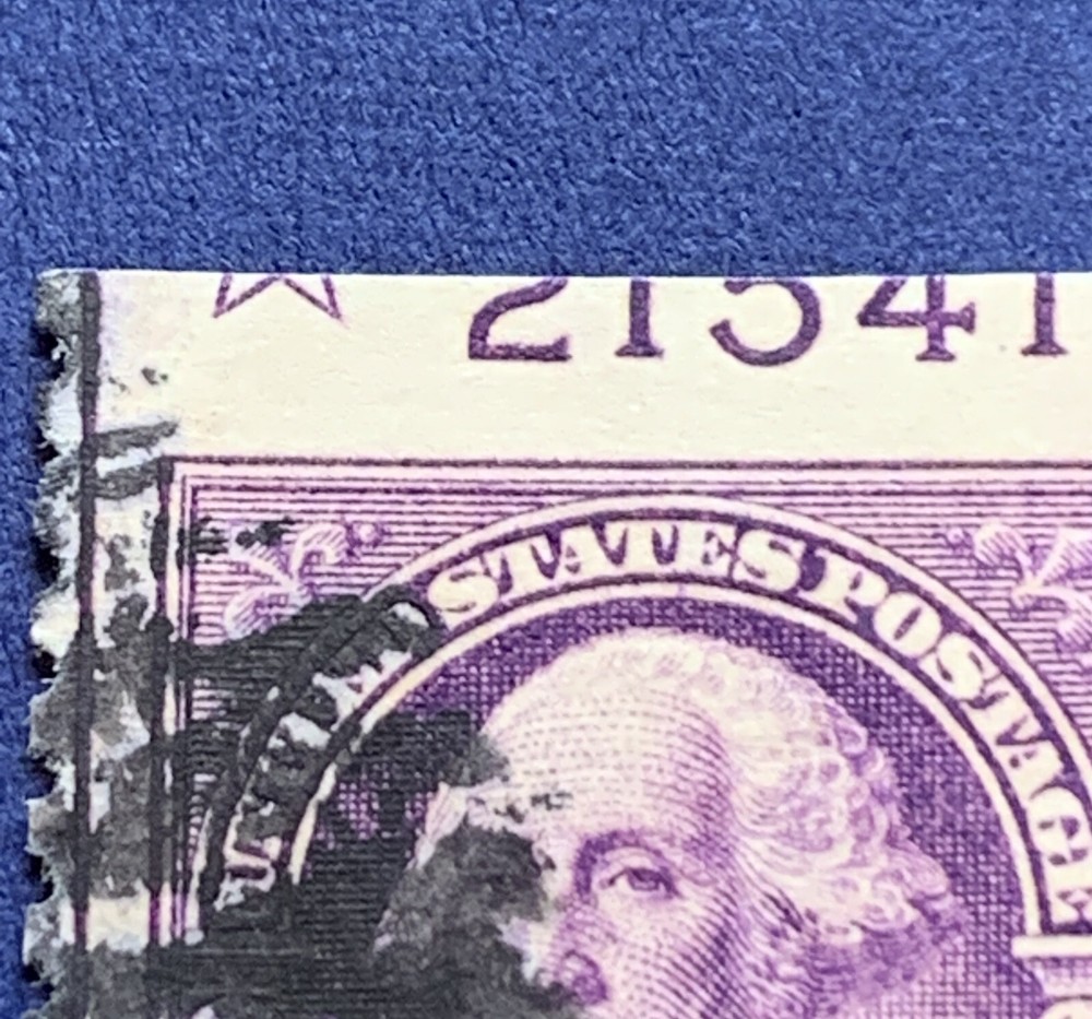 US STAMP 3C WITH PLATE NUMBER ERROR WITH STAR, GUIDED LINE