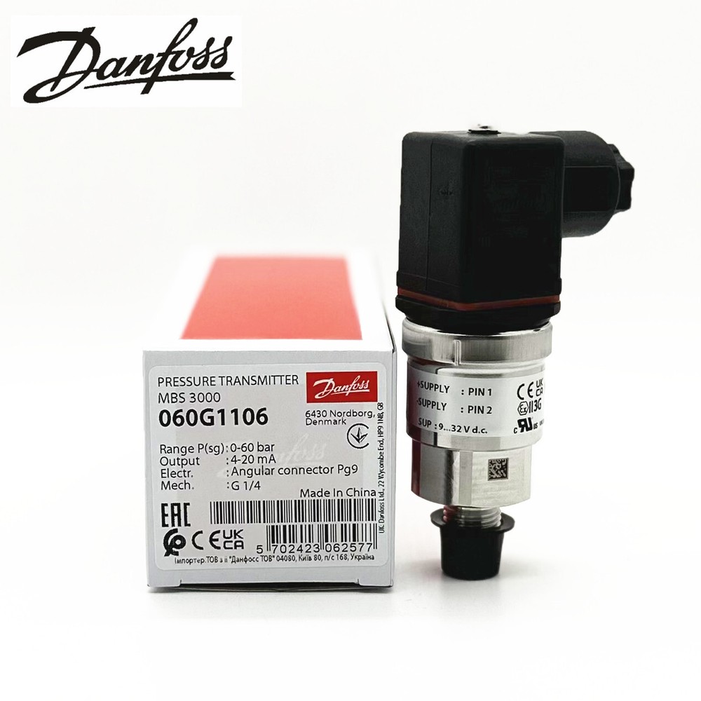 1pcs Danfoss Pressure Transmitter Sensor MBS3000 060G1106 0~60bar