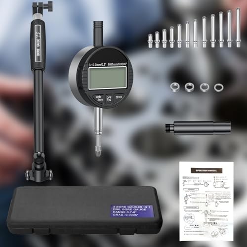 Digital Dial Indicator Bore Gauges (2"-6"/0.0005"), Engine Cylinder