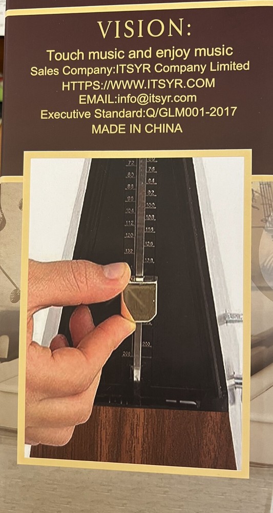 itsyr metronome for piano, opened box