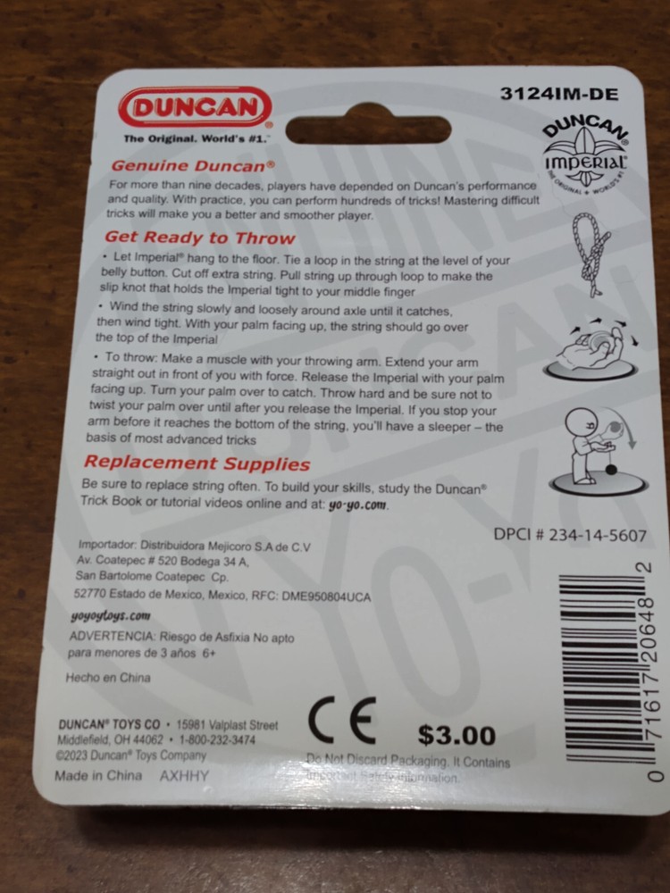 Original Duncan Imperial Red Yo-Yo NIB