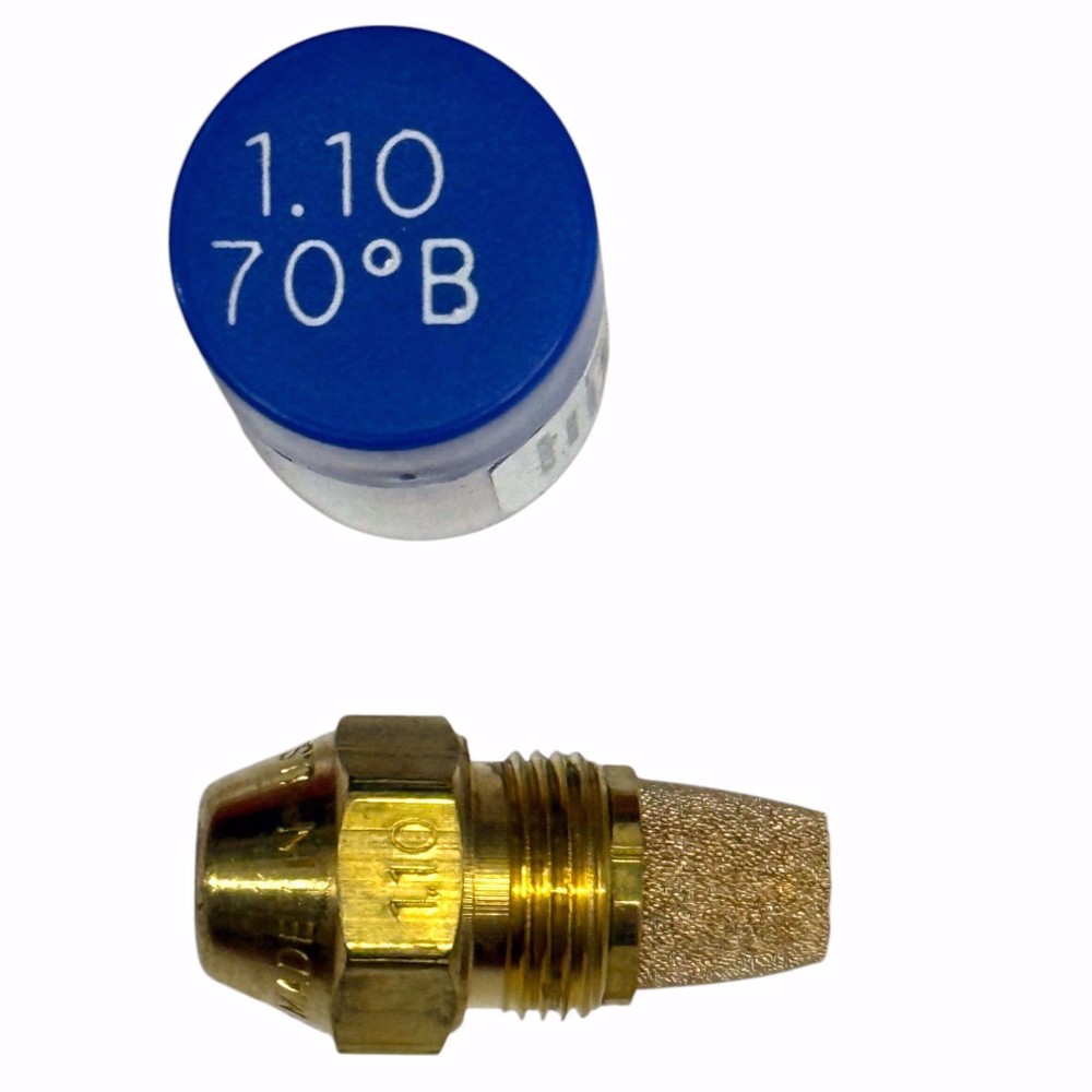 DELAVAN 1.10 GPH 70° B SOLID CONE NOZZLE W/ SINTERED FILTER