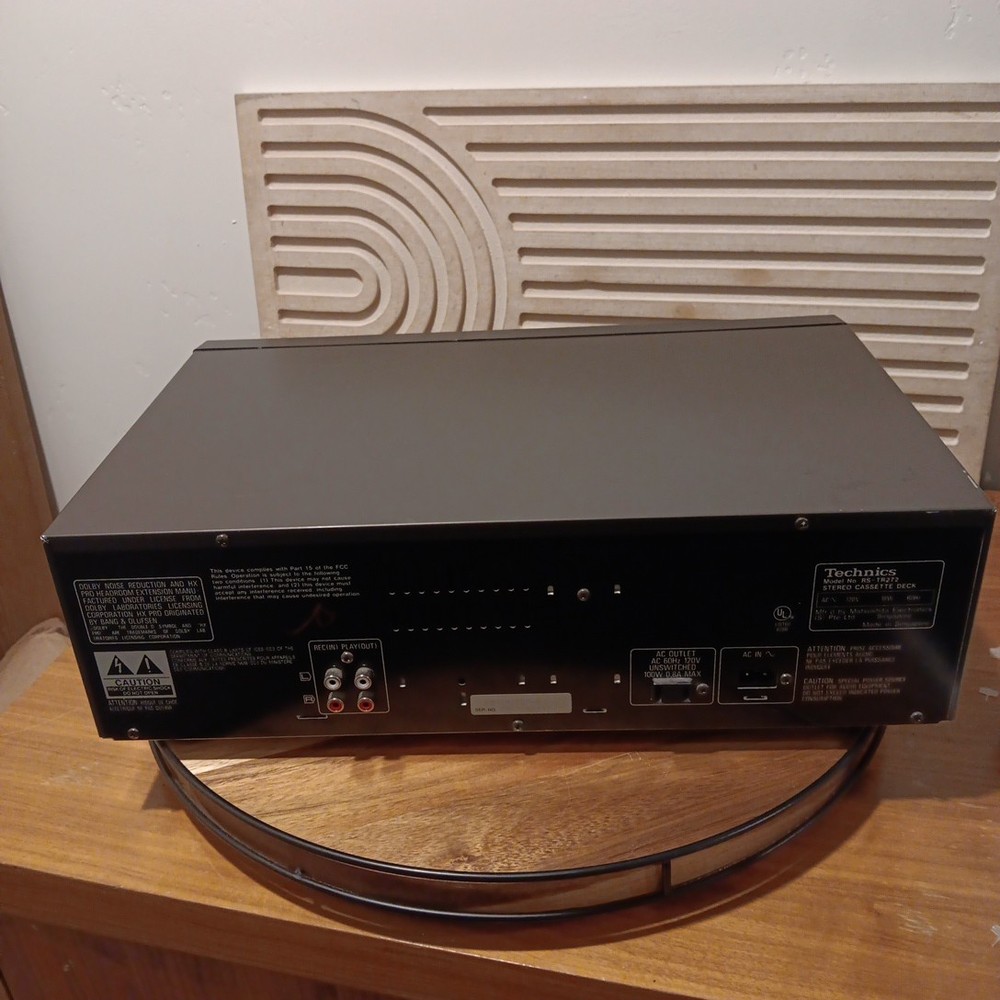 Technics RS-TR272 Dual Cassette Deck Feather Touch Control ONLY DECK 2 WORKS