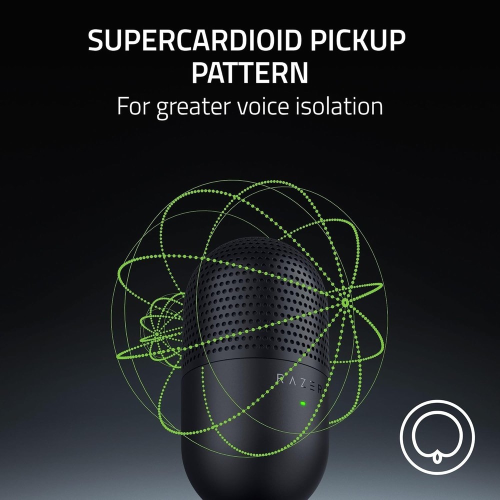 Razor Siren V3 Mini Ultra Compact USB Microphone OPEN BOX