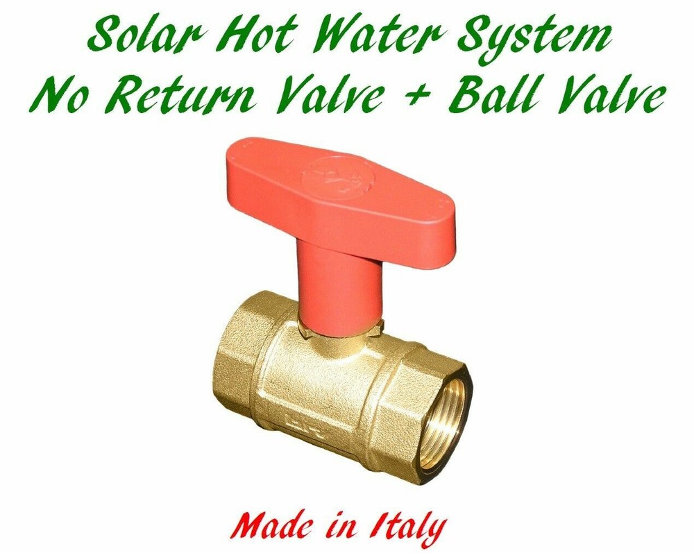 Solar Hot Water Ball Valve Non-return Valve in one