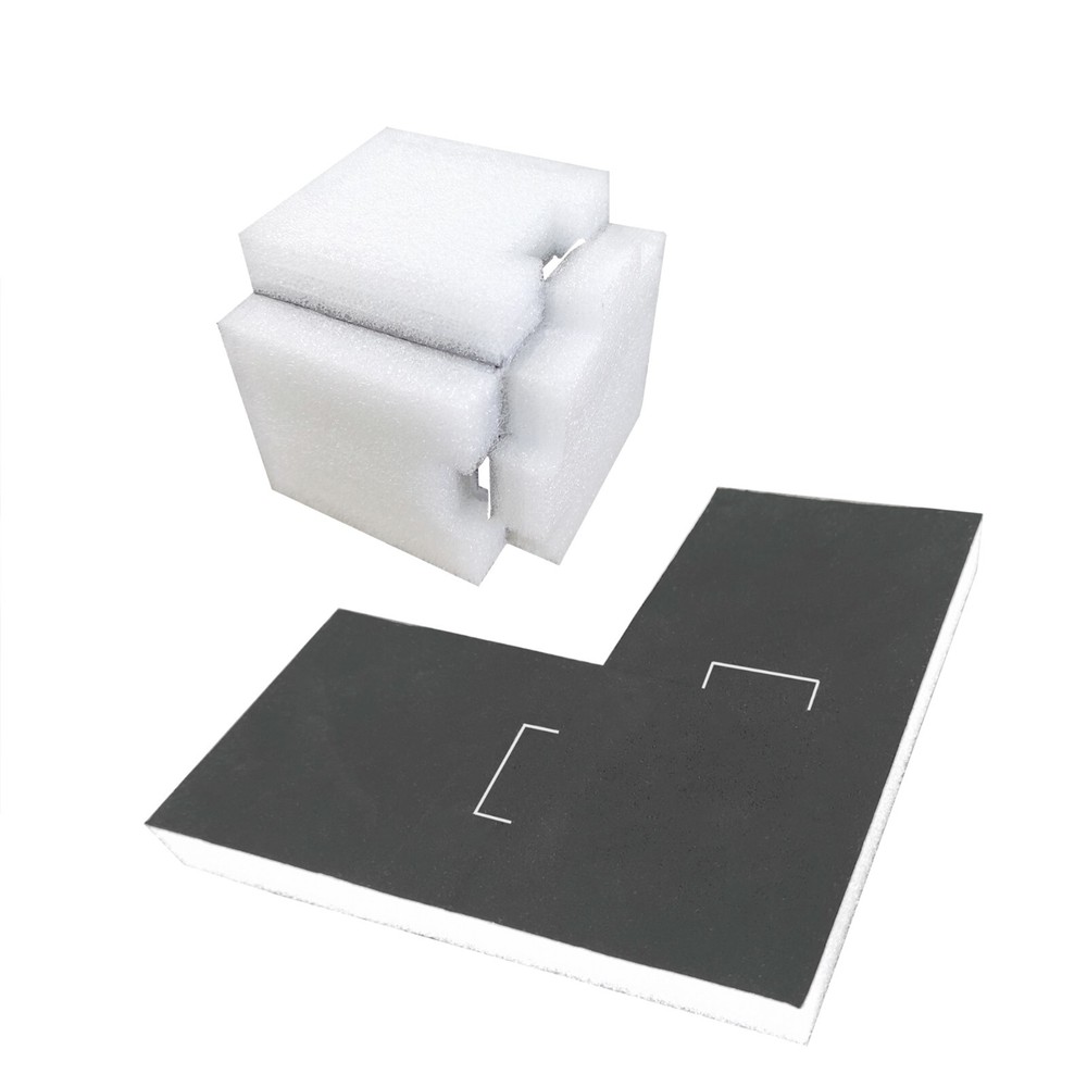48 PIECE PE Corner Protectors 3X3X4" Packaging Shipping Boxes Flat Fold Cushion