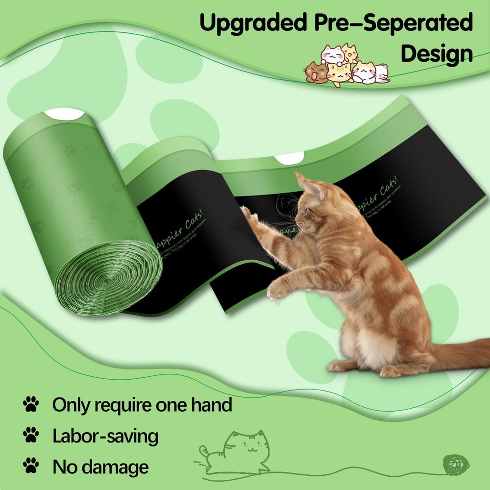 120 Pack Litter Box Bags 120 Count