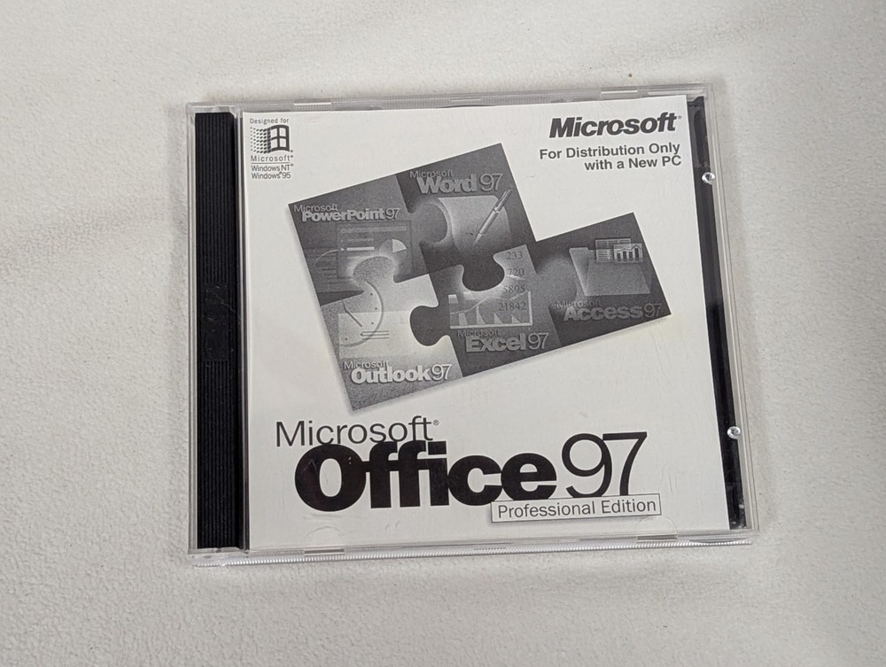 Microsoft Office 97 Professional Edition (PC, 1997) - Software Suite - With Key