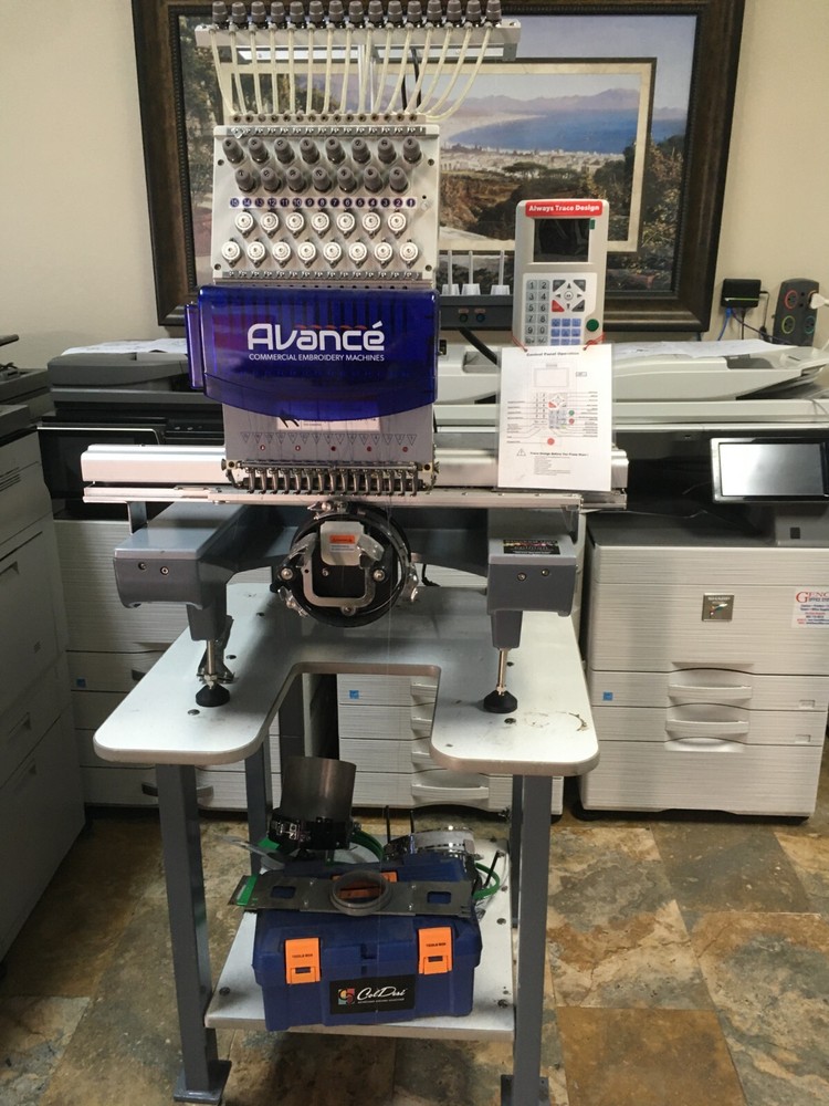Avance 1501c Compact Single Head Embroidery Machine