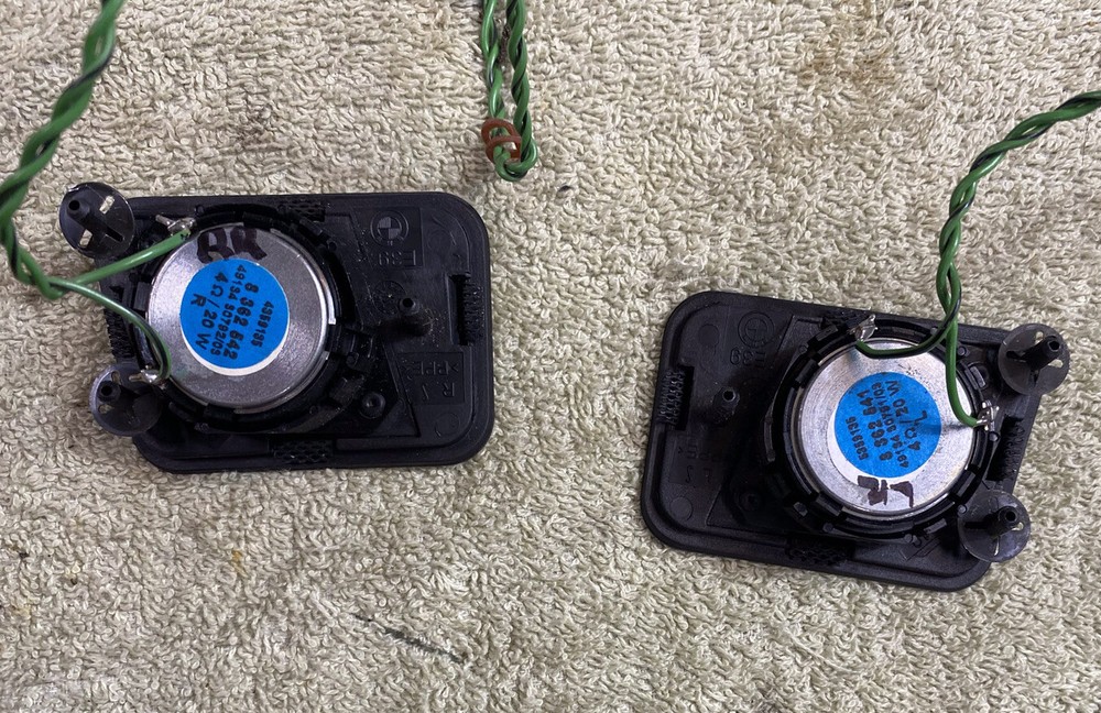 00 bmw 528i Rear Set Tweeter Pair Left Right