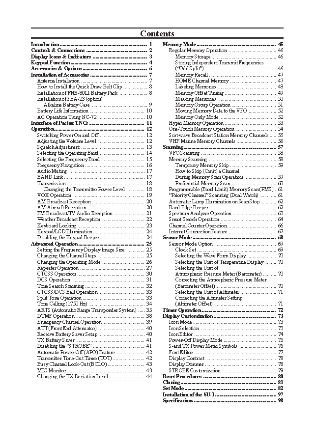 Yaesu VX-7R Instruction Owners Manual Operating User Guide Coil Bound