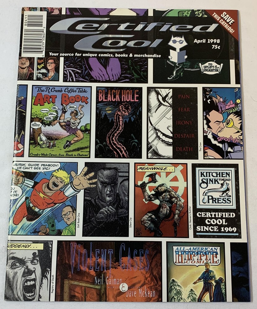 April 1998 CERTIFIED COOL comics catalog