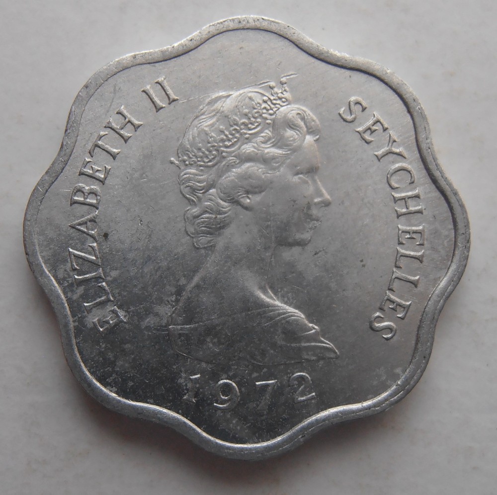 SEYCHELLES 5 CENTS 1972