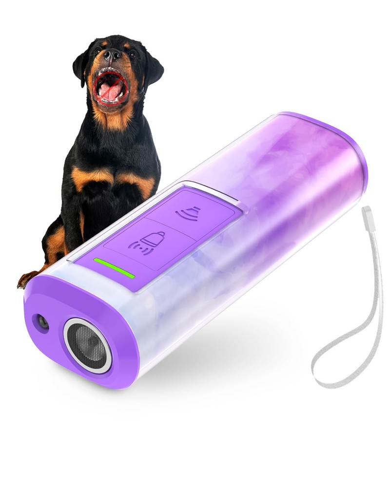 Dog Bark Deterrent Devices with 23FT Range – Ultrasonic Bark Control for Smal...