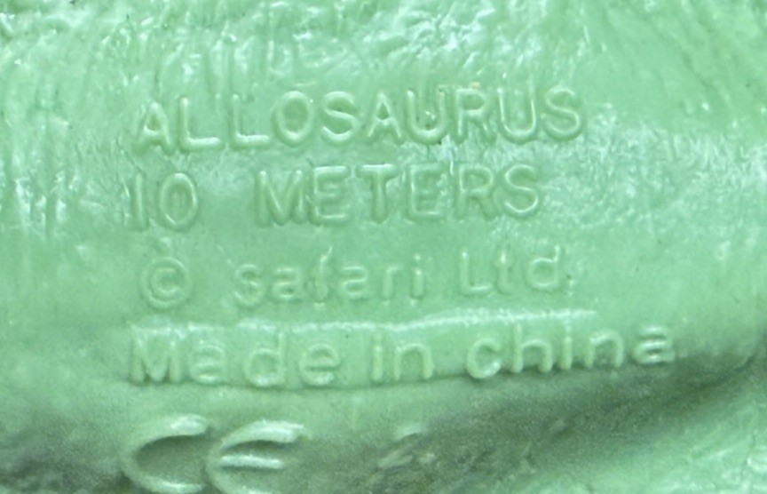 Carnegie Collection dinosaur models original and revised Allosaurus