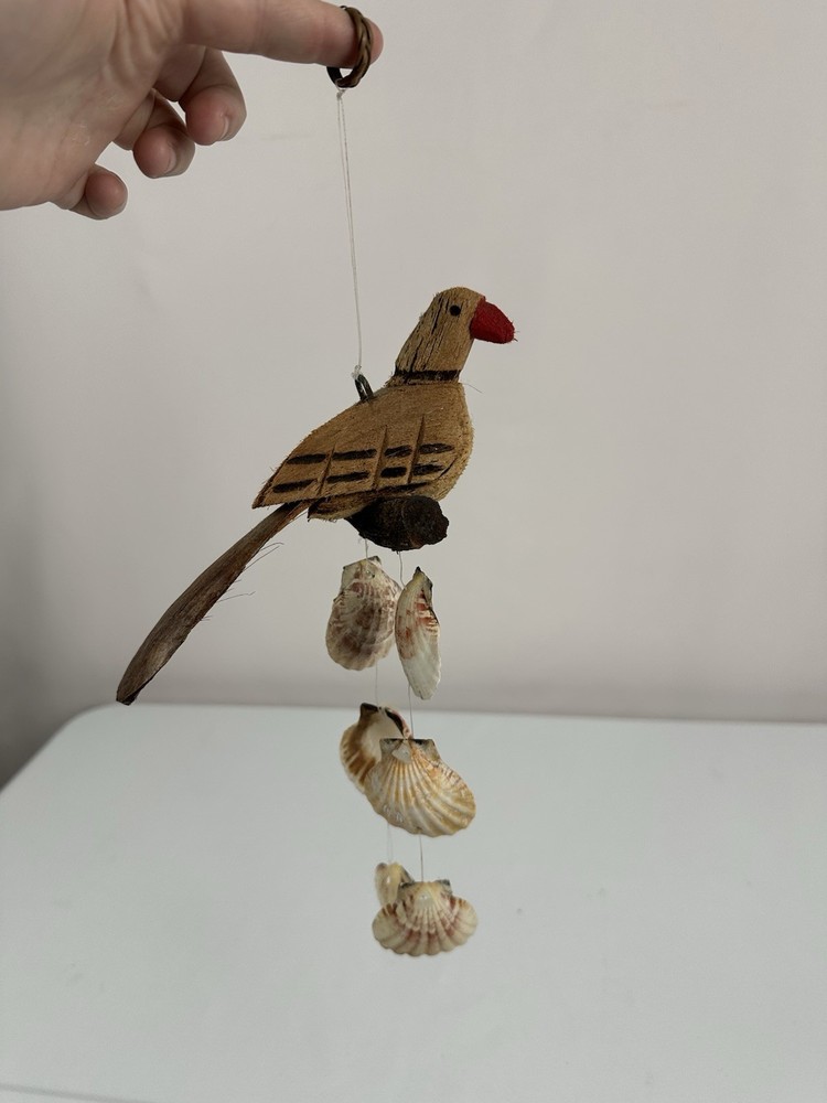 Handcrafted Bird Sea Shell Wind Chime