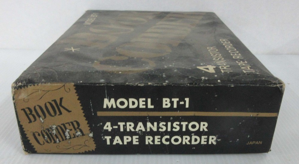 Model BT-1 Book Corder Parrot 4 Transistor Tape Recorder - with box