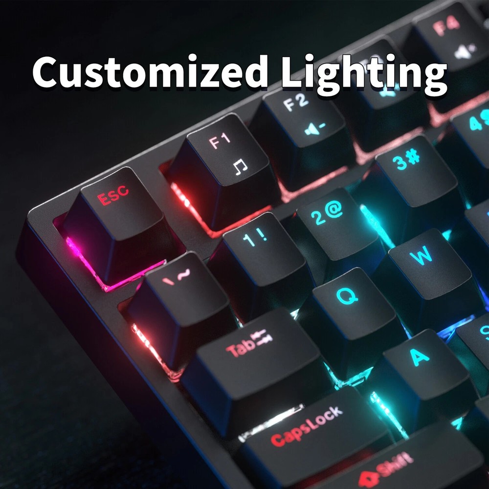 Gaming Keyboard And Mouse LED Light Backlit Mechanical Feel For Computer Desktop