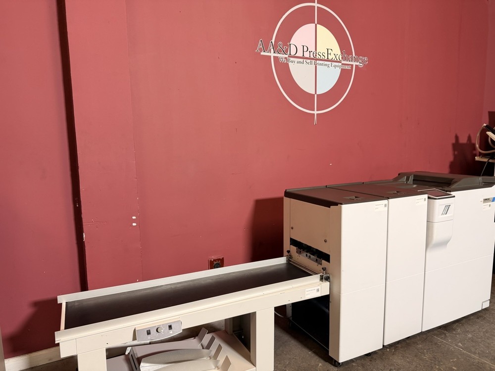 Plockmatic 500 bookletmaker extended Conveyor !Video!