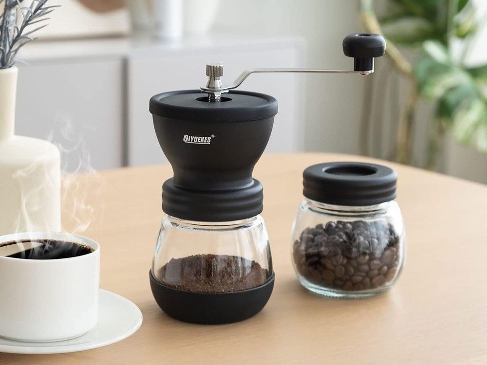 Manual Coffee Grinder 48 Adjustable Settings, 80G Large Capacity, Conical Burr H