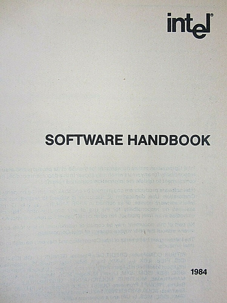 Intel Software Handbook 1984