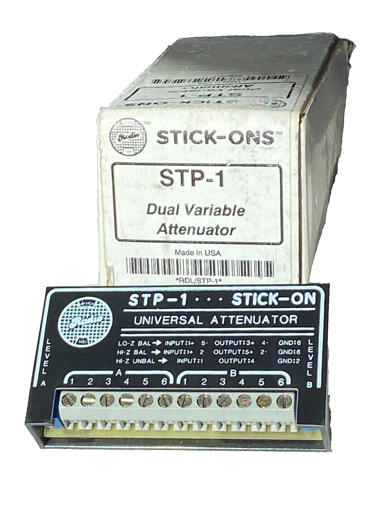 RDL Stick-On STP-1 Dual Variable Attenuator New open box