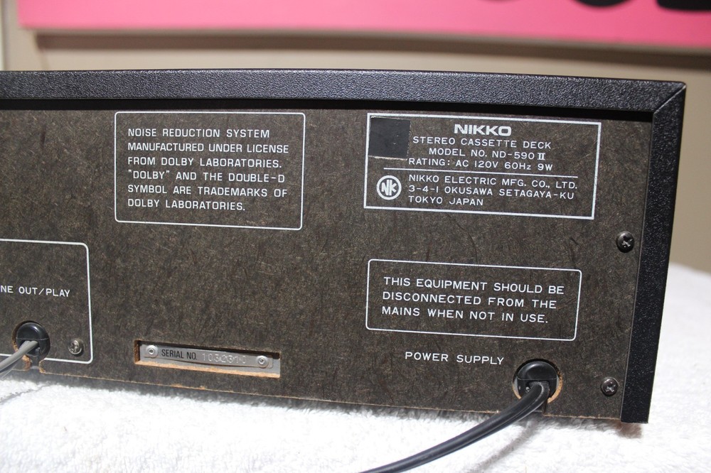 Nice Nikko ND-590II Cassette Deck Please Read