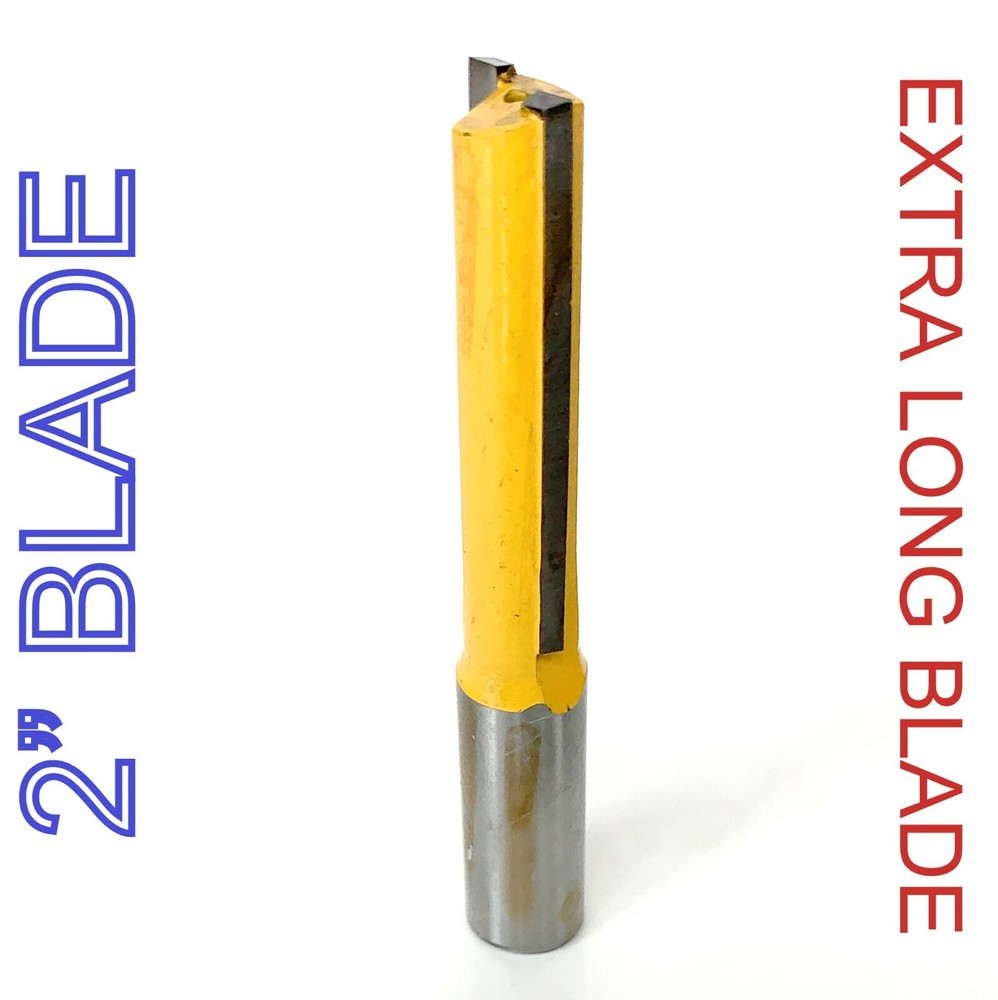 1 pc 1/2" SH 2" Blade Extra Long Straight Router Bit S