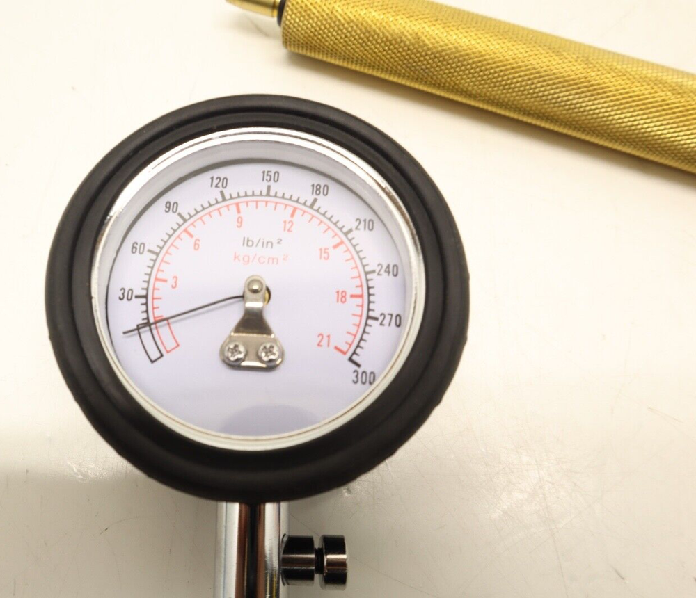 ENGINE COMPRESSION TESTER TESTING GAUGE GAGE CHECK TEST TOOL