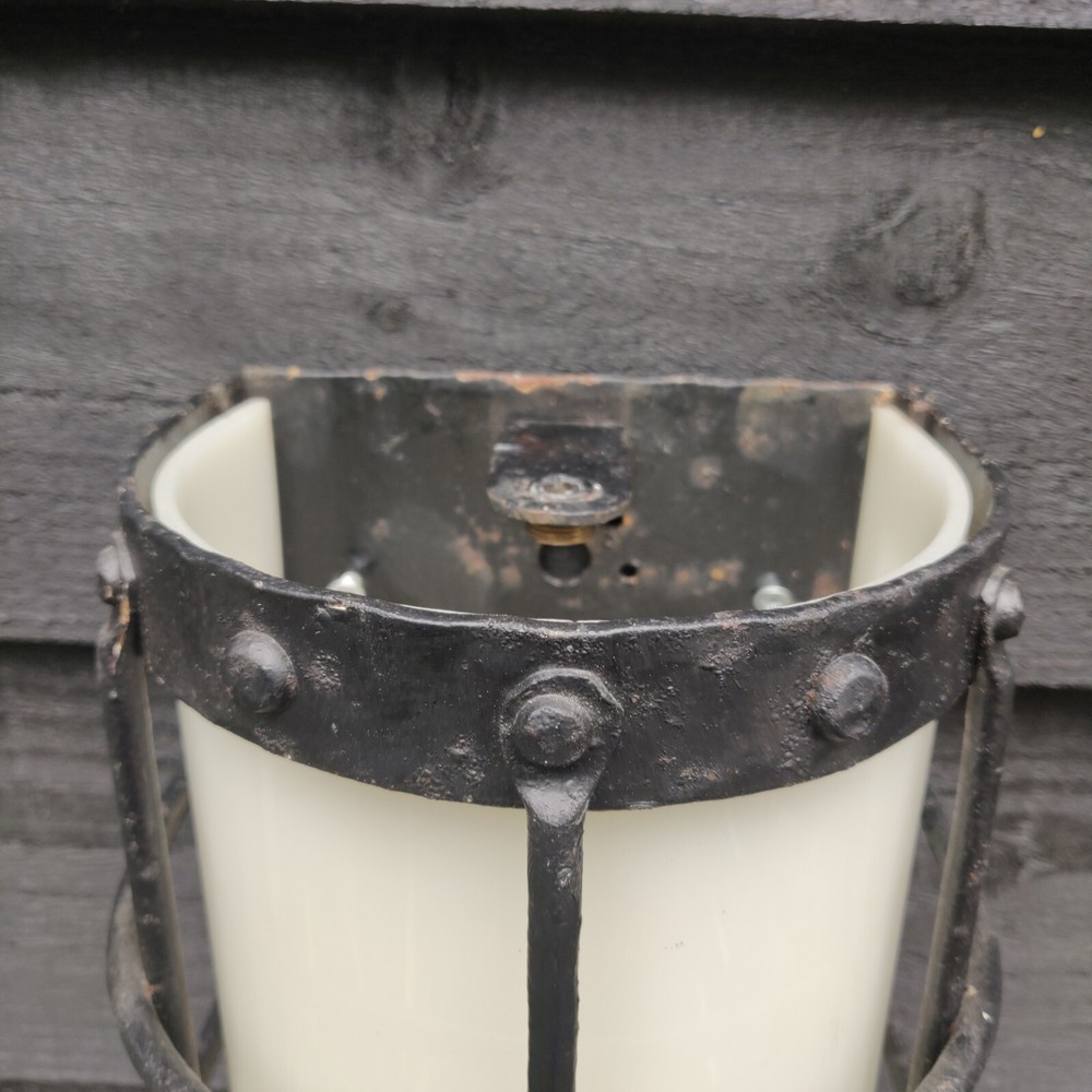 Bulkhead Wall Light Mid 20th Century Bulkhead Dungeon Wall Light Wrought Iron