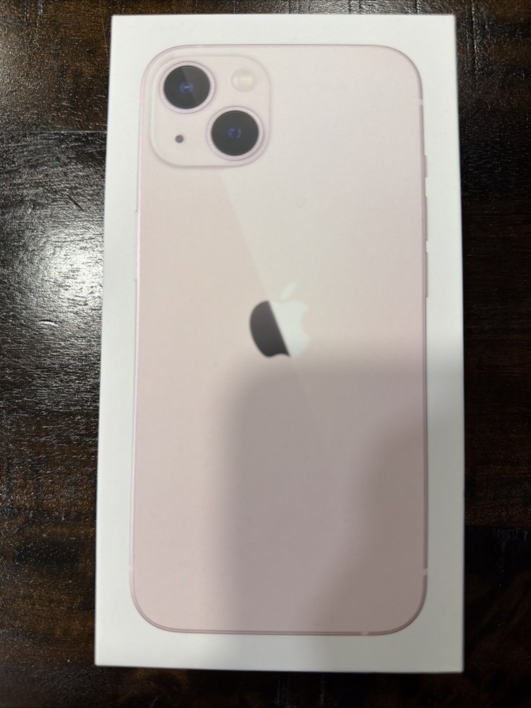 Apple IPhone 13 128GB Pink Empty Box Only With USB C-Lighting Cable