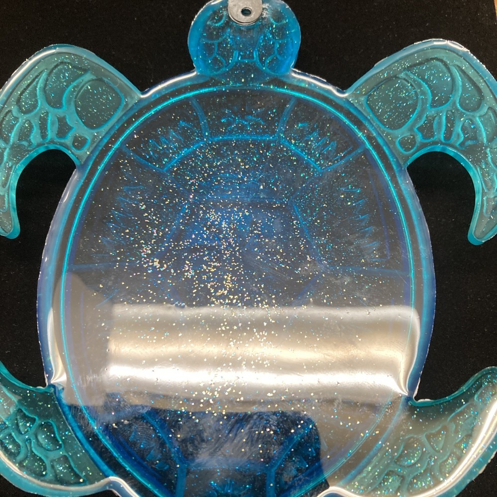 Turtle Wall Art, Expoxy Resin, Handmade, 7x5”