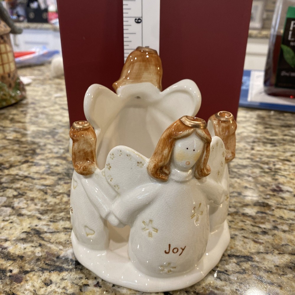 Christmas angels candleholder