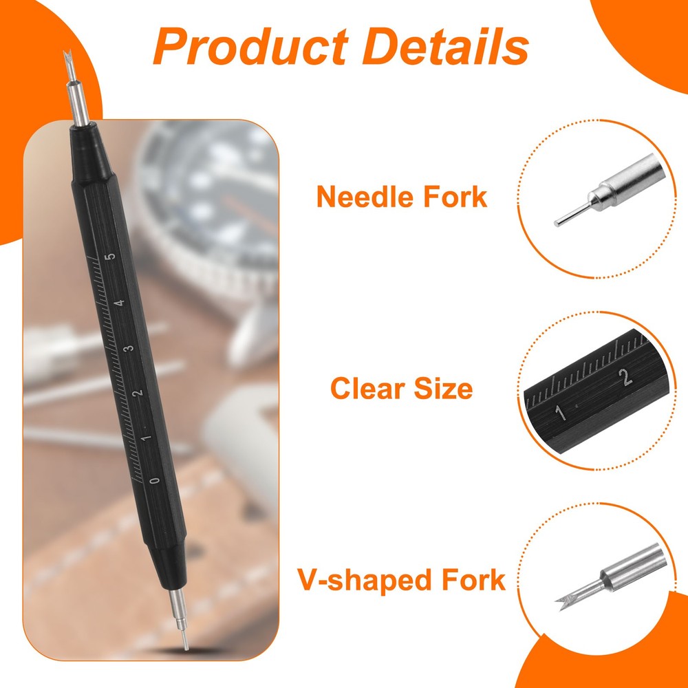 10pcs Quick Release Spring Bar 22mm Width 1.5mm Watch Pins with Removal Tool