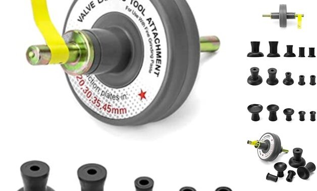 Valve Lapping Tool Kit, Universal Valve Lapping Attachment Tool for Grinding