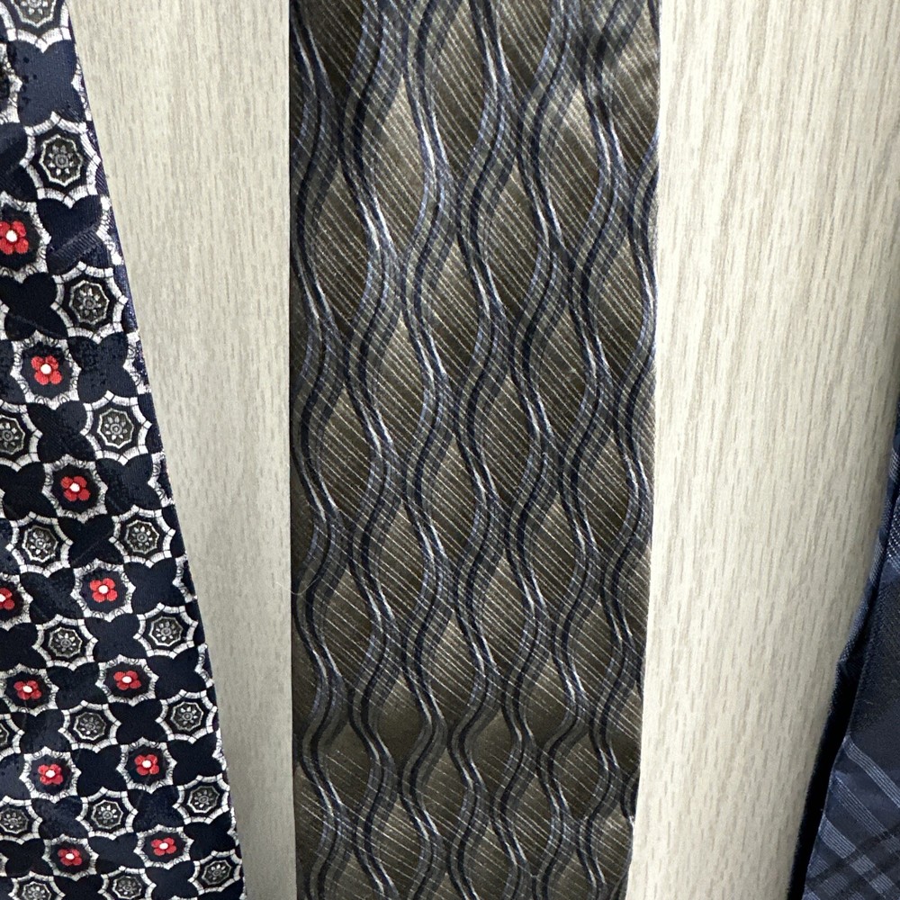 Neck Tie Custom Bundle (Set of 3) Various Patterns, Materials & Lengths - Set D