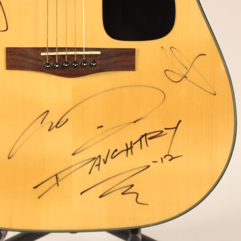 Chris Daughtry Signed Acoustic Guitar - COA JSA