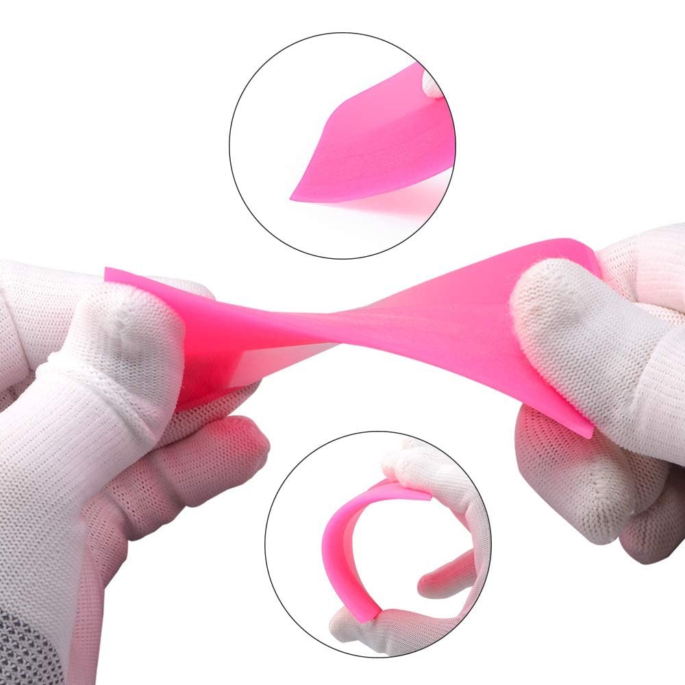 NEWISHTOOL PPF Squeegee for Vinyl, Soft Rubber Scraper Tools, 3 Colors