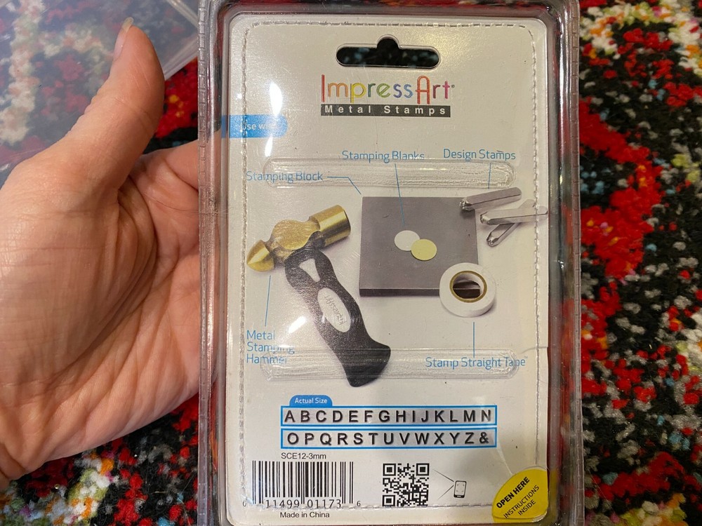 ImpressArt Basic Metal Stamp Set - 3 mm, Uppercase - New
