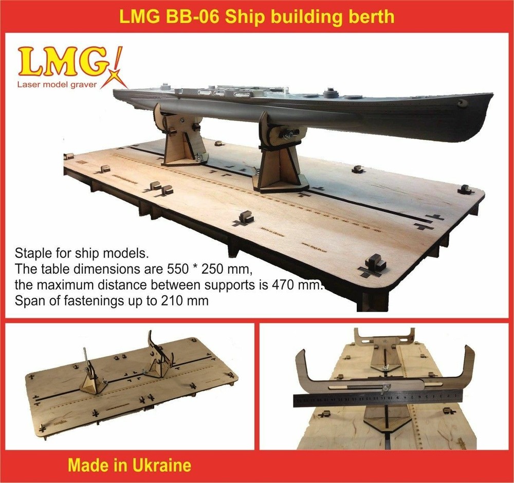LMG BB-06 Ship building berth for plastic model kits, Laser Model Graving