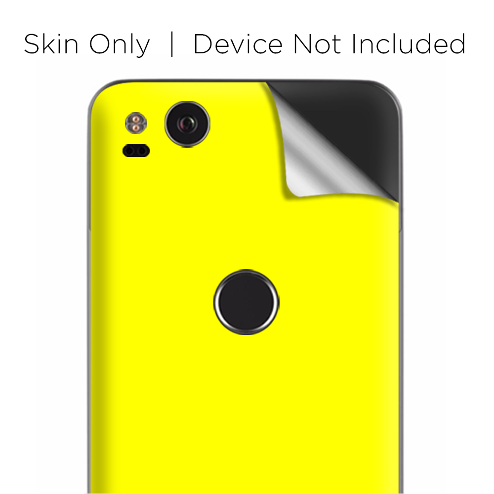 Google Pixel 2 Skins Decal Wrap Bright Yellow