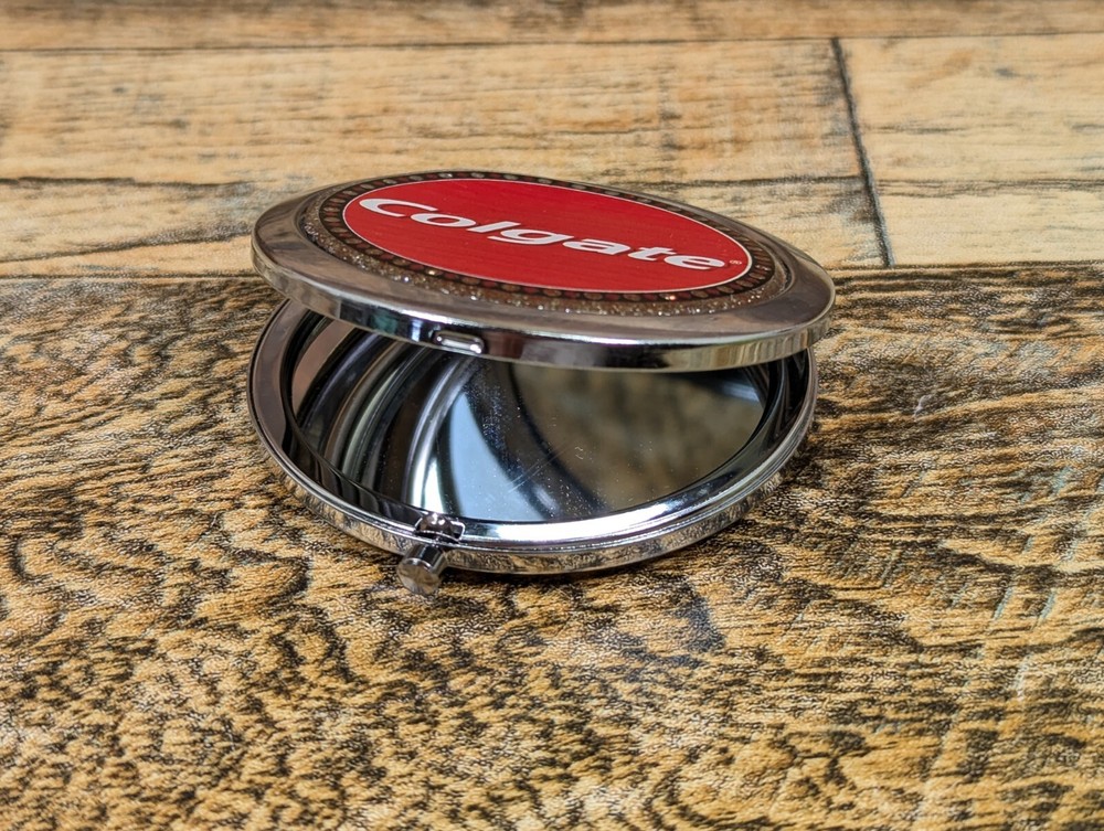 Colgate Folding Metal Hand Mirror