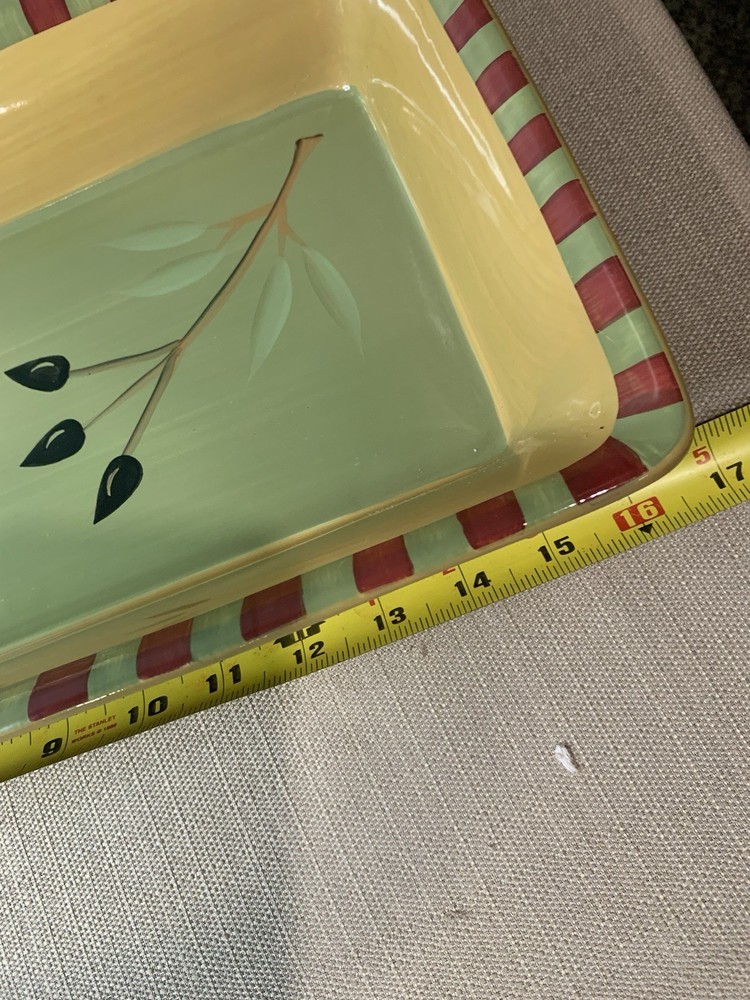 “Olivia” Rectangular Serving Tray By Signature Houseware
